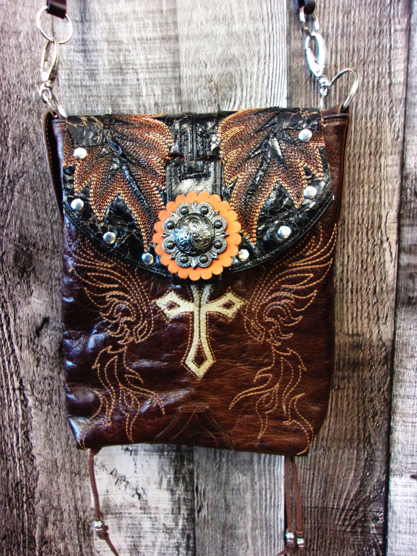 Cowboy Boot Crossbody Hipster Purse HP1029